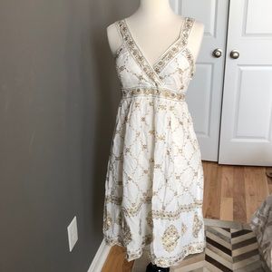 Michael Kors gold goddess dress